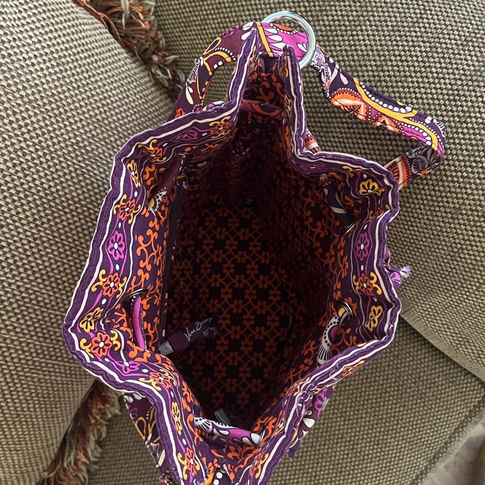 VERA BRADLEY Safari Sunset Drawstring bag!! - Picture 5 of 10